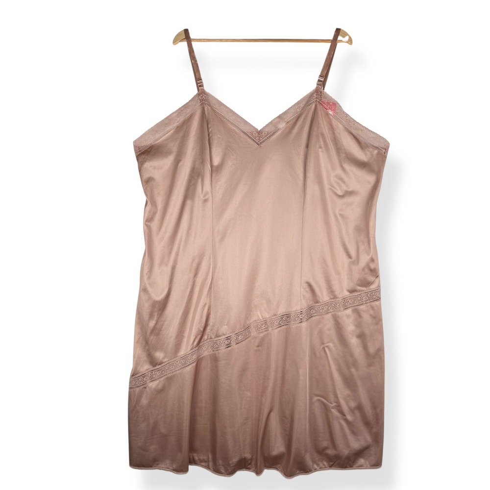 Antron Nylon Nightgown Womens Plus Size 52 Vintage 80s Lingerie Deadstock USA - Picture 13 of 13